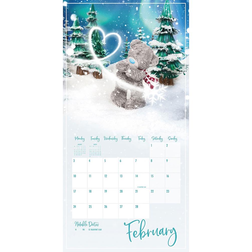 2025 Me to You Bear Photo Finish Square Calendar Extra Image 1